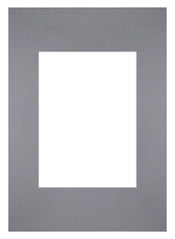 Passe-Partout 21x29,7cm Karton Grau Rand Gerade - Vorne | Yourdecoration.de