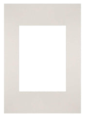 Passe-Partout 21x29,7cm Karton Hellgrau Rand Gerade - Vorne | Yourdecoration.de