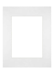 Passe-Partout 28x35cm Karton Weiss Rand Gerade - Vorne | Yourdecoration.de