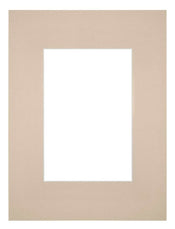 Passepartout 18x24cm Karton Beige Rand Gerade - Vorne | Yourdecoration.de