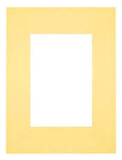 Passepartout 18x24cm Karton Gelb Rand Gerade - Vorne | Yourdecoration.de