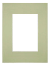Passepartout 18x24cm Karton MintgrÃ¼n  Rand Gerade - Vorne | Yourdecoration.de