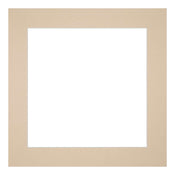 Passepartout 20x20cm Karton Beige Rand Gerade - Vorne | Yourdecoration.de