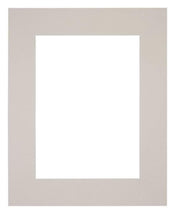 Passepartout 20x25cm Karton Grau Granit Rand Gerade - Vorne | Yourdecoration.de