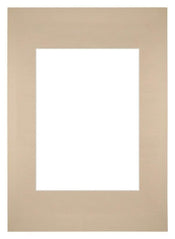 Passepartout 20x28cm Karton Beige Rand Gerade - Vorne | Yourdecoration.de