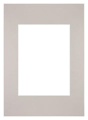 Passepartout 20x28cm Karton Grau Granit Rand Gerade - Vorne | Yourdecoration.de