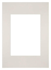 Passepartout 20x28cm Karton Hellgrau Rand Gerade - Vorne | Yourdecoration.de