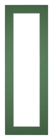 Passepartout 20x60cm Karton Waldgrün Rand 4cm Gerade - Vorne | Yourdecoration.de
