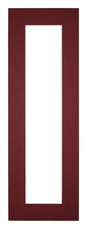 Passepartout 20x60cm Karton Weinrot Rand 5cm Gerade - Vorne | Yourdecoration.de