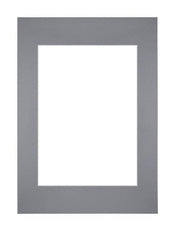 Passepartout 21x29,7cm A4/A5 Karton Grau Rand Gerade - Vorne | Yourdecoration.de