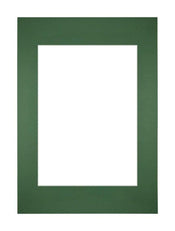 Passepartout 21x29,7cm A4/A5 Karton WaldgrÃ¼n Rand Gerade - Vorne | Yourdecoration.de