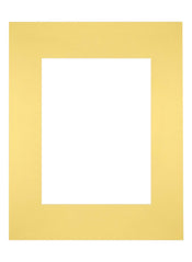 Passepartout 24x30cm Karton Gelb Rand Gerade - Vorne | Yourdecoration.de