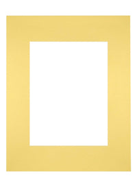 Passepartout 24x30cm Karton Gelb Rand Gerade - Vorne | Yourdecoration.de