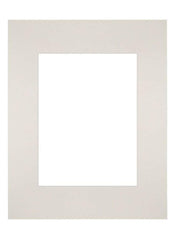 Passepartout 24x30cm Karton Hellgrau Rand Gerade - Vorne | Yourdecoration.de