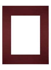 Passepartout 24x30cm Karton Weinrot Rand Gerade - Vorne | Yourdecoration.de