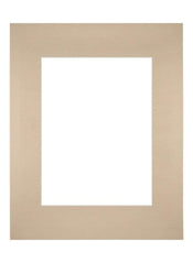 Passepartout 28x35cm Karton Beige Rand Gerade - Vorne | Yourdecoration.de