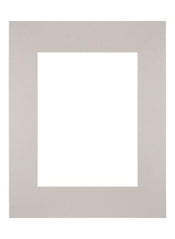 Passepartout 28x35cm Karton Grau Granit Rand Gerade - Vorne | Yourdecoration.de