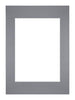 Passepartout 29,7x42cm A3/A4 Karton Grau Rand Gerade - Vorne | Yourdecoration.de