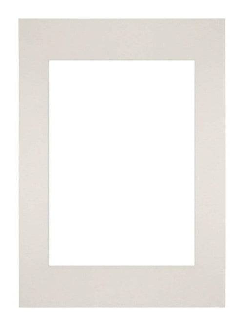 Passepartout 29,7x42cm A3/A4 Karton Hellgrau Rand Gerade - Vorne | Yourdecoration.de