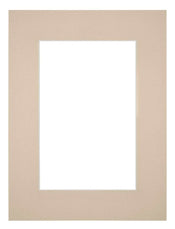 Passepartout 45x60cm Karton Beige Rand 6cm Gerade - Vorne | Yourdecoration.de
