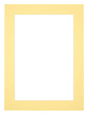 Passepartout 45x60cm Karton Gelb Rand 4cm Gerade - Vorne | Yourdecoration.de