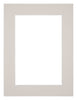 Passepartout 18x24cm Karton Grau Granit Rand 5cm Gerade - Vorne | Yourdecoration.de