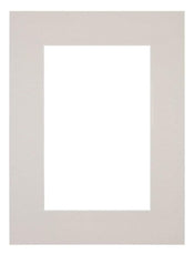 Passepartout 45x60cm Karton Grau Granit Rand 6cm Gerade - Vorne | Yourdecoration.de