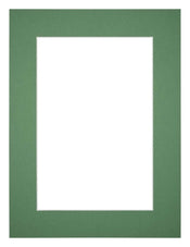Passepartout 45x60cm Karton WaldgrÃ¼n Rand 5cm Gerade - Vorne | Yourdecoration.de