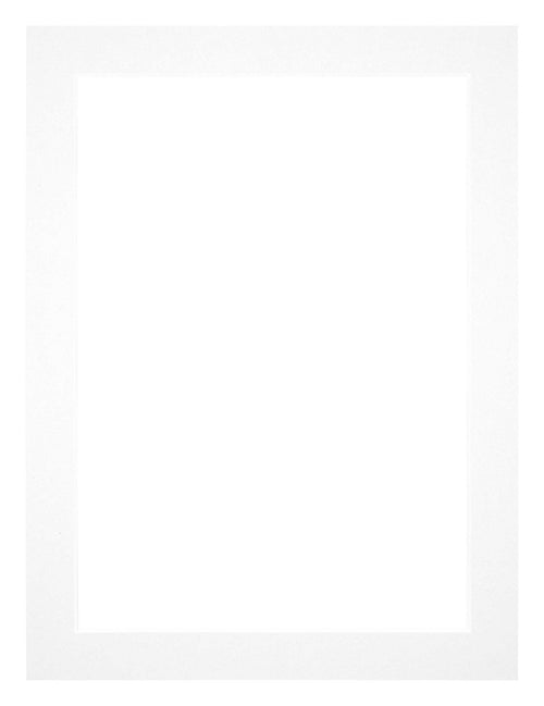 Passepartout 75x100cm Karton Weiss Rand 3cm Gerade - Vorne | Yourdecoration.de