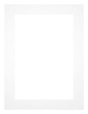 Passepartout 45x60cm Karton Weiss Rand 4cm Gerade - Vorne | Yourdecoration.de