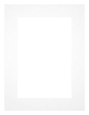 Passepartout 60x80cm Karton Weiss Rand 5cm Gerade - Vorne | Yourdecoration.de