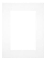 Passepartout 45x60cm Karton Weiss Rand 6cm Gerade - Vorne | Yourdecoration.de