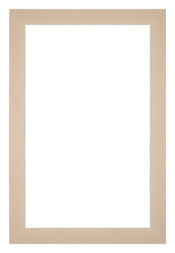 Passepartout 60x90cm Karton Beige Rand 3cm Gerade - Vorne | Yourdecoration.de