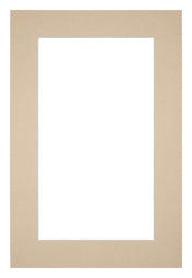Passepartout 62x93cm Karton Beige Rand 5cm Gerade - Vorne | Yourdecoration.de