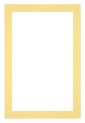 Passepartout 60x90cm Karton Gelb Rand 3cm Gerade - Vorne | Yourdecoration.de