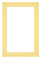 Passepartout 62x93cm Karton Gelb Rand 4cm Gerade - Vorne | Yourdecoration.de