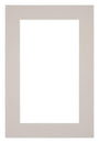 Passepartout 30x45cm Karton Grau Granit Rand 5cm Gerade - Vorne | Yourdecoration.de