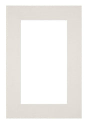 Passepartout 61x91,5cm Karton Hellgrau Rand 6cm Gerade - Vorne | Yourdecoration.de