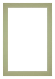 Passepartout 61x91,5cm Karton Mintgrün Rand 3cm Gerade - Vorne | Yourdecoration.de