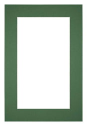 Passepartout 62x93cm Karton WaldgrÃ¼n Rand 5cm Gerade - Vorne | Yourdecoration.de