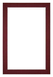 Passepartout 60x90cm Karton Weinrot Rand 3cm Gerade - Vorne | Yourdecoration.de