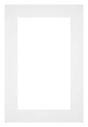 Passepartout 60x90cm Karton Weiss Rand 5cm Gerade - Vorne | Yourdecoration.de