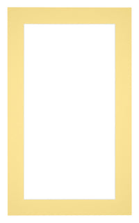 Passepartout 30x50cm Karton Gelb Rand 4cm Gerade - Vorne | Yourdecoration.de