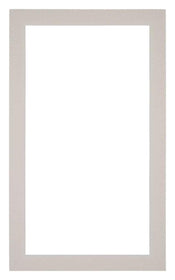 Passepartout 30x50cm Karton Grau Granit Rand 3cm Gerade - Vorne | Yourdecoration.de