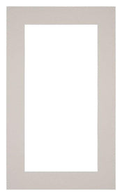 Passepartout 30x50cm Karton Grau Granit Rand 5cm Gerade - Vorne | Yourdecoration.de