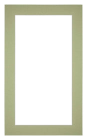 Passepartout 30x50cm Karton Mintgrün Rand 4cm Gerade - Vorne | Yourdecoration.de
