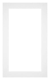 Passepartout 30x50cm Karton Weiss Rand 4cm Gerade - Vorne | Yourdecoration.de