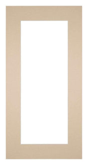 Passepartout 40x80cm Karton Beige Rand 6cm Gerade - Vorne | Yourdecoration.de