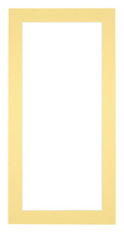 Passepartout 20x40cm Karton Gelb Rand 4cm Gerade - Vorne | Yourdecoration.de