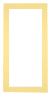Passepartout 45x80cm Karton Gelb Rand 4cm Gerade - Vorne | Yourdecoration.de
